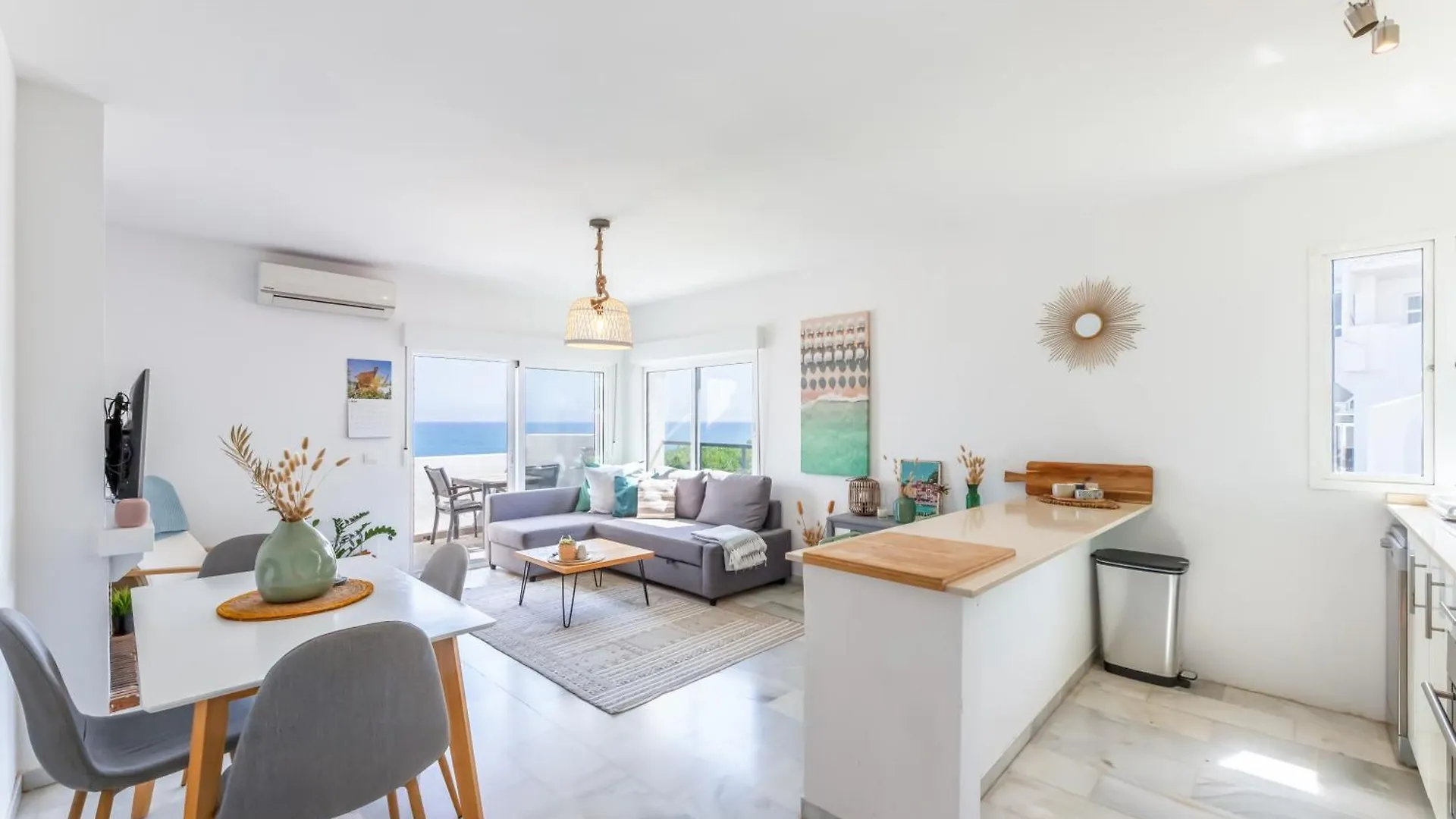 Vb Beachfront 2Bdr Duplex With Bbq Benalmadena Apartment